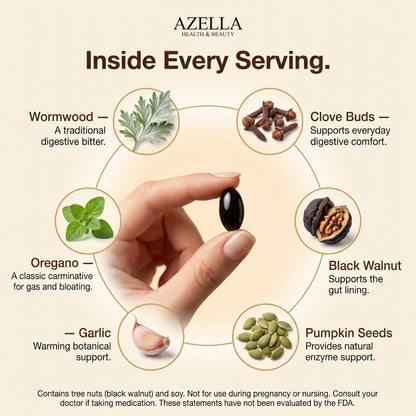 Azella Debloat Complex — 18-Botanical Digestive Softgels