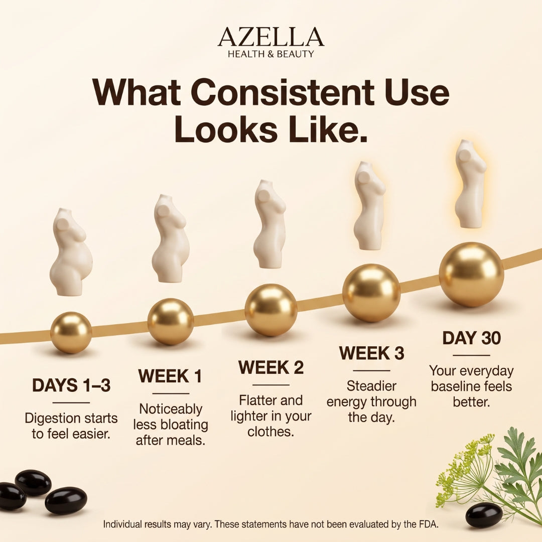 Azella Debloat Complex — 18-Botanical Digestive Softgels